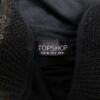 Topshop Rozmiar 36 Kolor Czarny W łódkę Tunika Bluzka Krótki rękaw Materiał Wiskoza