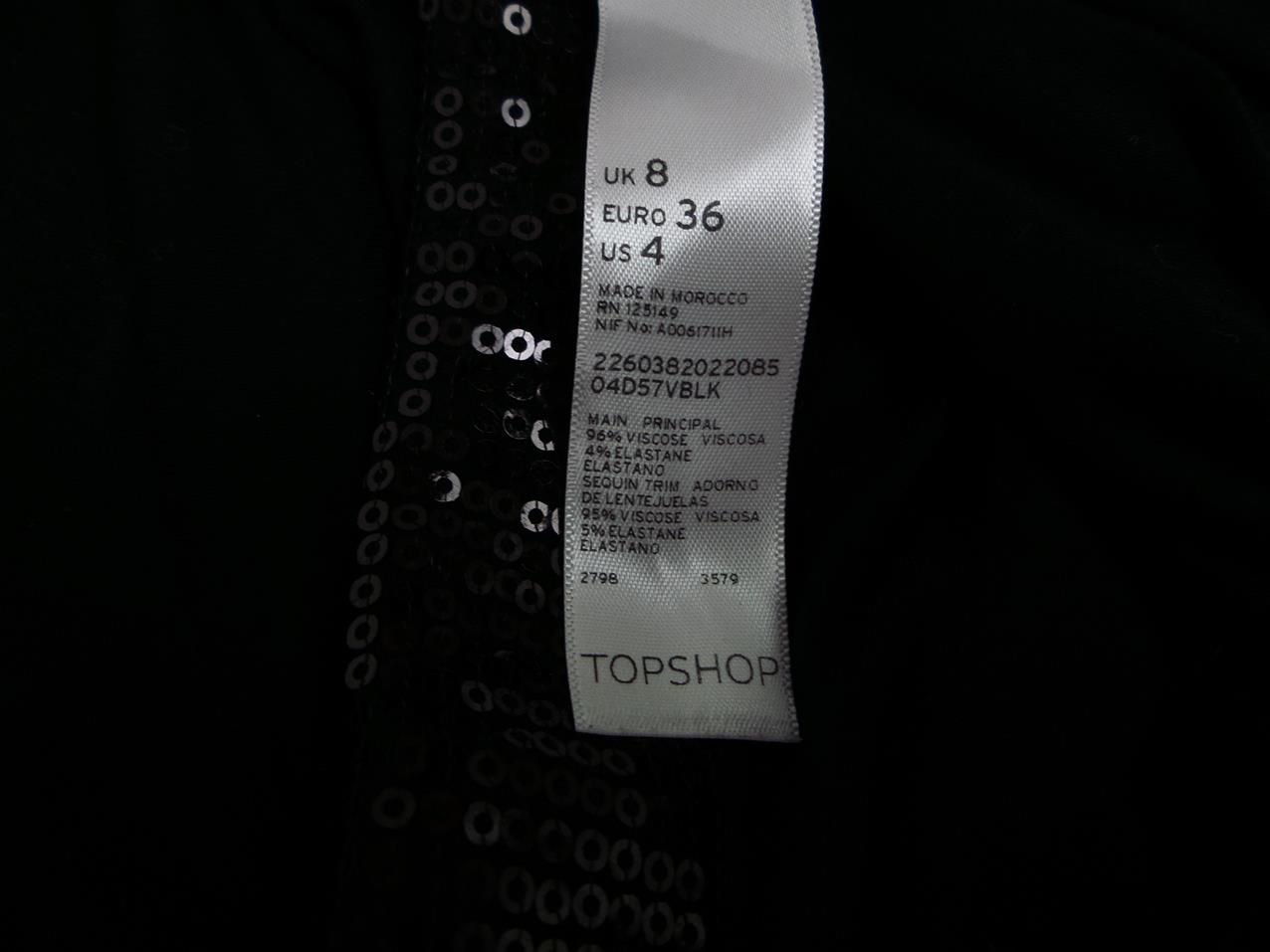 Topshop Rozmiar 36 Kolor Czarny W łódkę Tunika Bluzka Krótki rękaw Materiał Wiskoza Topshop Rozmiar 36 Kolor Czarny W łódkę Tunika Bluzka Krótki rękaw Materiał Wiskoza