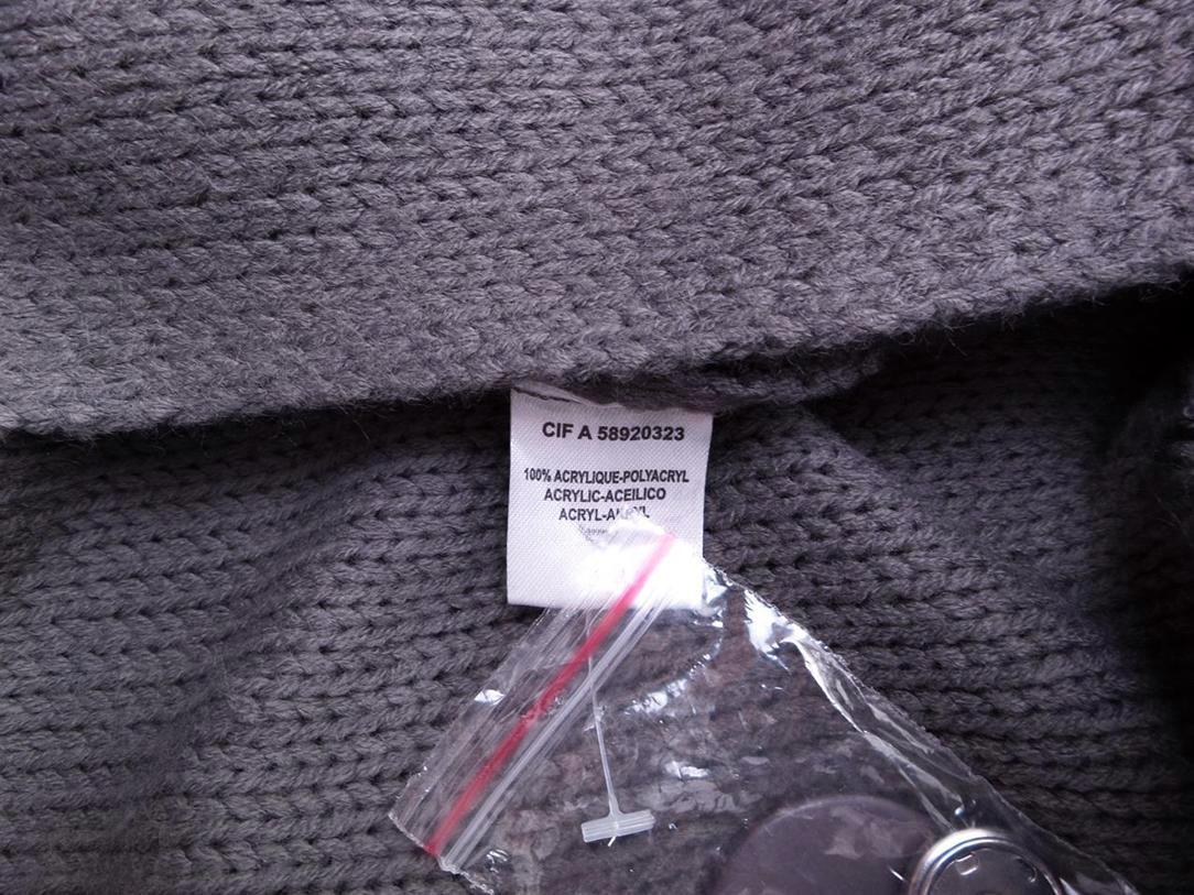20161108_102228.jpg La Redoute Rozmiar 40/42 High Neck Kardigan Płaszcz Długi rękaw Gruba dzianina
