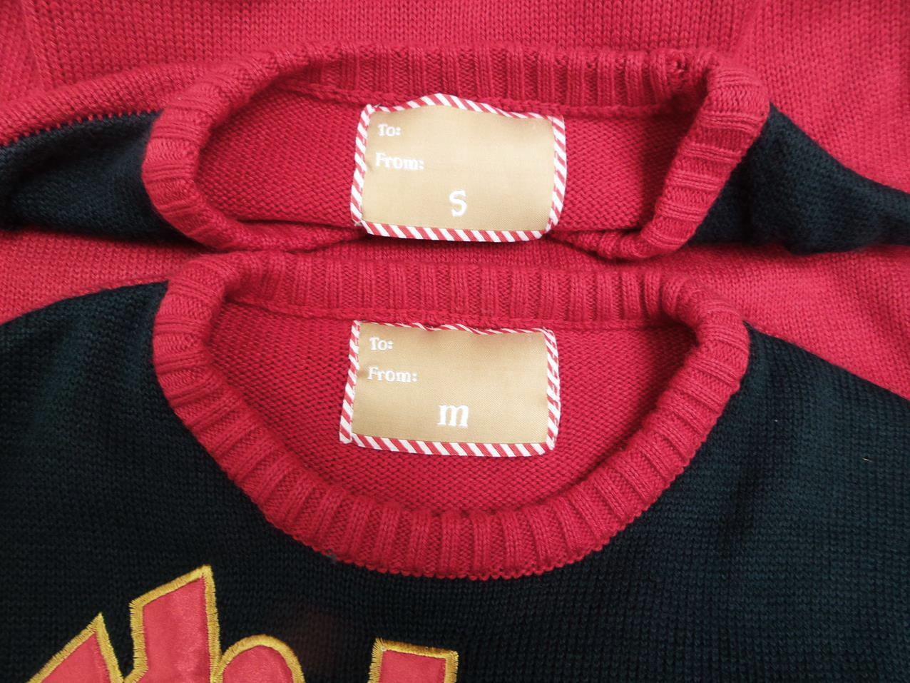 Cedarwood state Rozmiar S Crew Neck Sweter Świąteczny Gwiazdka Długi rękaw Gruba dzianina