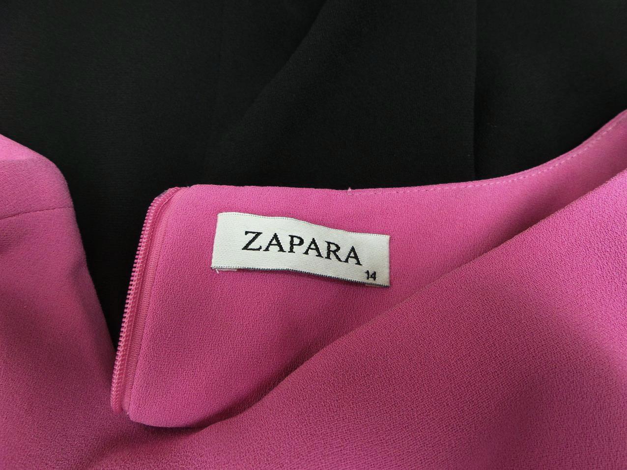 Zapara Rozmiar 42 (14) Okrągły dekolt Sukienka Mini Bezrękawnik Krótka Zapara Rozmiar 42 (14) Okrągły dekolt Sukienka Mini Bezrękawnik Krótka