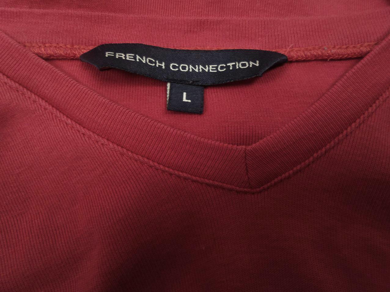 20161114_125604.jpg French connection Rozmiar L Kolor Czerwony W serek Bluzka Długi rękaw Materiał Bawełna 100%