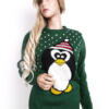 Cedarwood state Rozmiar S Crew Neck Sweter Świąteczny Gwiazdka Długi rękaw Gruba dzianina