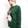 Cedarwood state Rozmiar S Crew Neck Sweter Świąteczny Gwiazdka Długi rękaw Gruba dzianina
