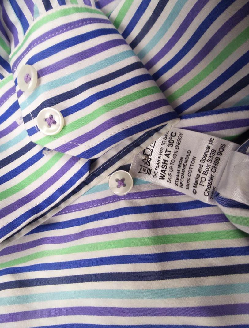 20161115_154804.jpg Marks&spencer Rozmiar 37 Kołnierz Męska Koszula Elegancka Długi rękaw Materiał Bawełna 100%