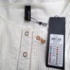 Vero moda Rozmiar M Kolor Kremowy Okrągły dekolt Bluzka Zapinana Rękaw 3/4 Materiał Bawełna