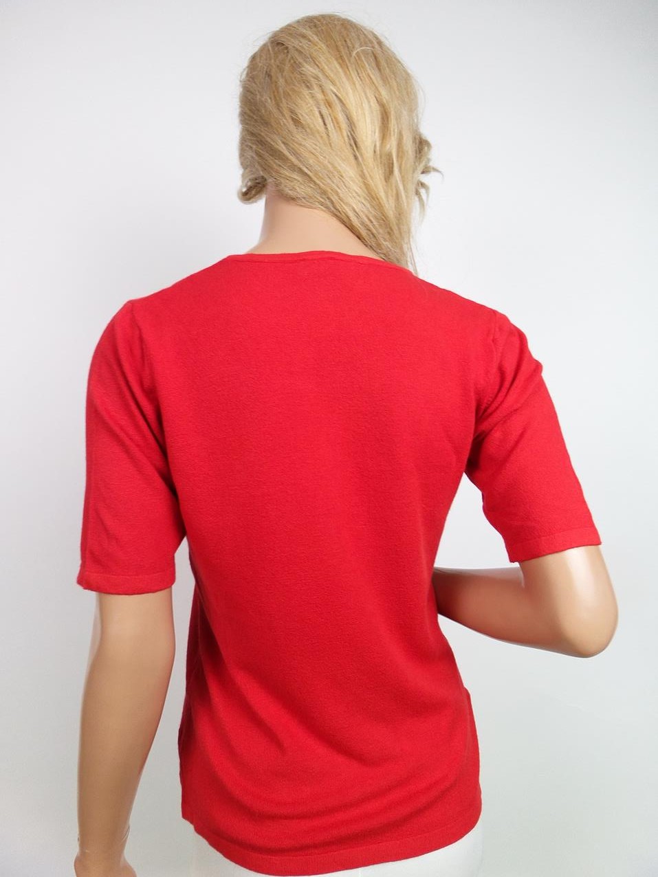 20161129_161155.jpg Piro Rozmiar M Kolor Czerwony Okrągły dekolt T-Shirt Krótki rękaw Materiał Wiskoza