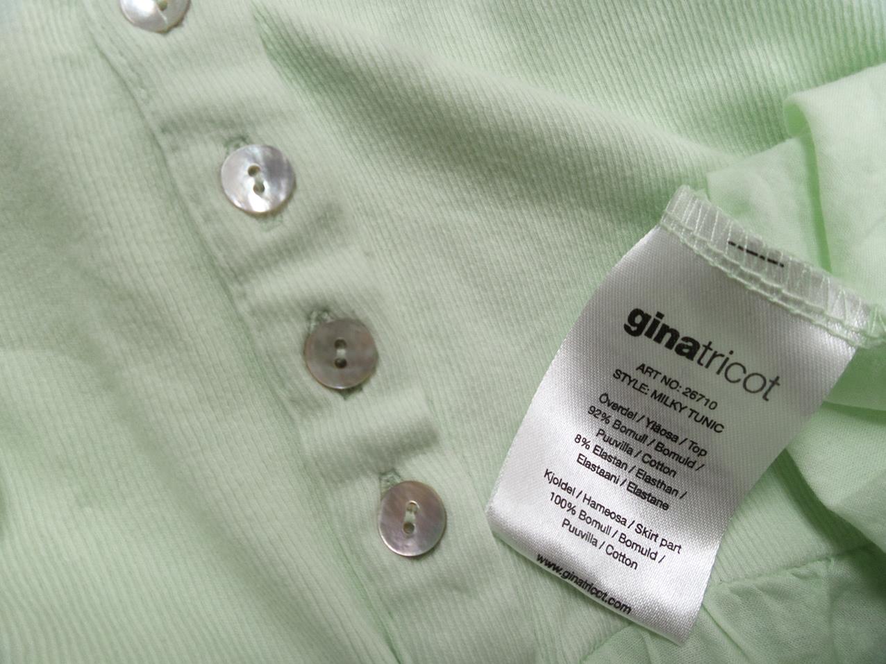 Gina Tricot Rozmiar L Kolor Seledynowy Okrągły dekolt Tunika Bluzka Bezrękawnik Gina Tricot Rozmiar L Kolor Seledynowy Okrągły dekolt Tunika Bluzka Bezrękawnik