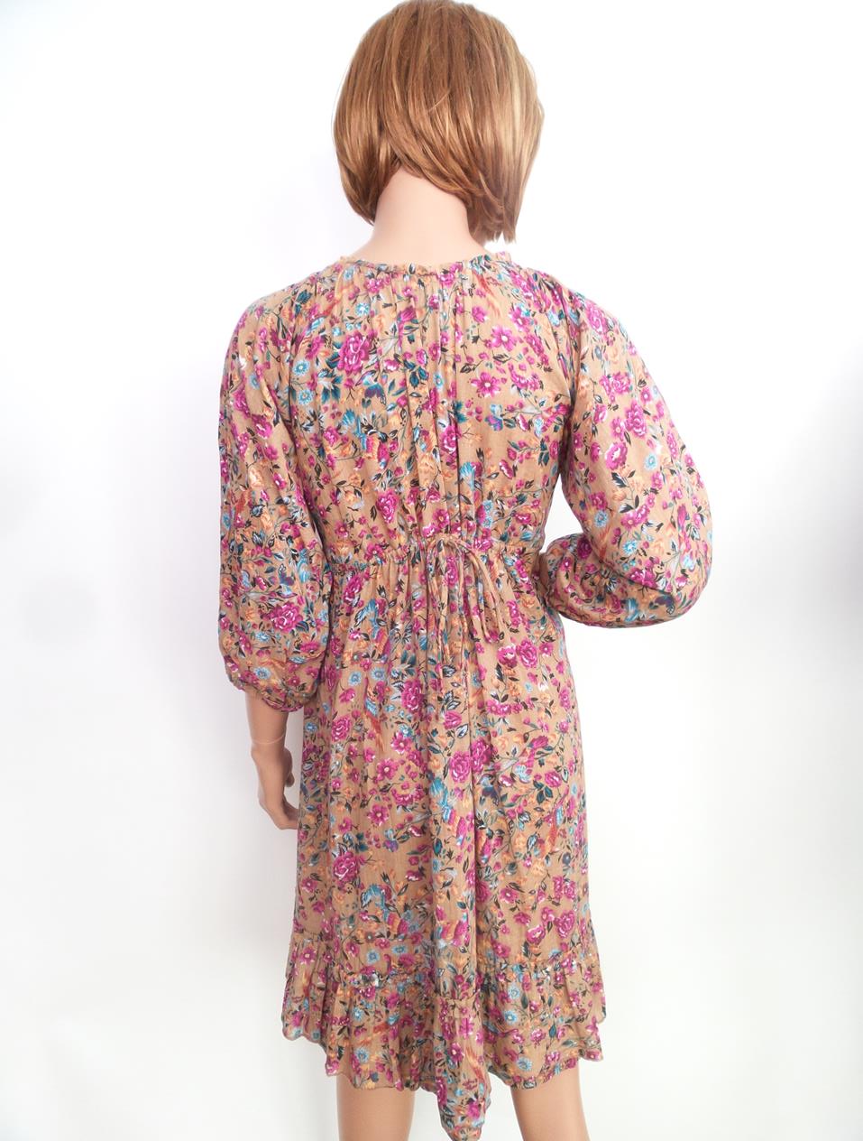 Gina Tricot Rozmiar 36 W serek Sukienka Rozkloszowana Rękaw 3/4 Do Kolan Gina Tricot Rozmiar 36 W serek Sukienka Rozkloszowana Rękaw 3/4 Do Kolan