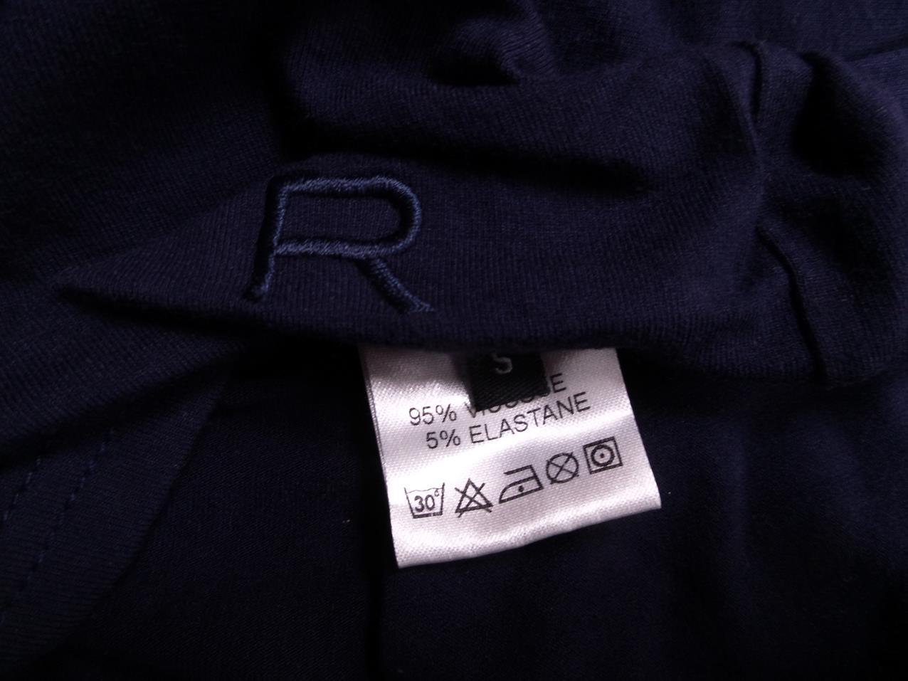 Rodebjer Rozmiar S Kolor Fioletowy Głęboki Serek Bluzka Rękaw 3/4 Materiał Wiskoza
