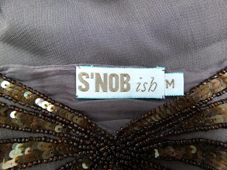 Snob Rozmiar M Kolor Brązowy W serek Tunika Bluzka Krótki rękaw Materiał Wiskoza Snob Rozmiar M Kolor Brązowy W serek Tunika Bluzka Krótki rękaw Materiał Wiskoza