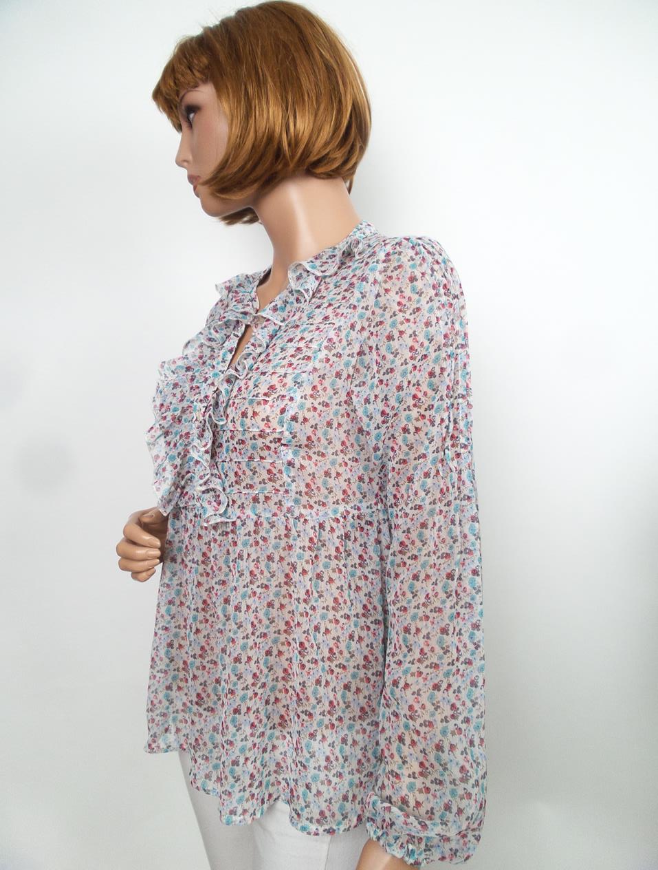 Gina Tricot Rozmiar 38 Split Crew Neck Bluzka Długi rękaw Gina Tricot Rozmiar 38 Split Crew Neck Bluzka Długi rękaw