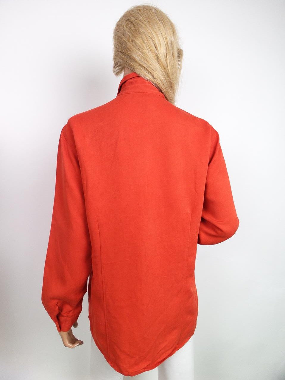 20161209_132557.jpg Dorothy perkins Rozmiar 40 Kolor Pomarańczowy Kołnierz Koszula Zapinana Bluzka Długi rękaw Materiał Wiskoza