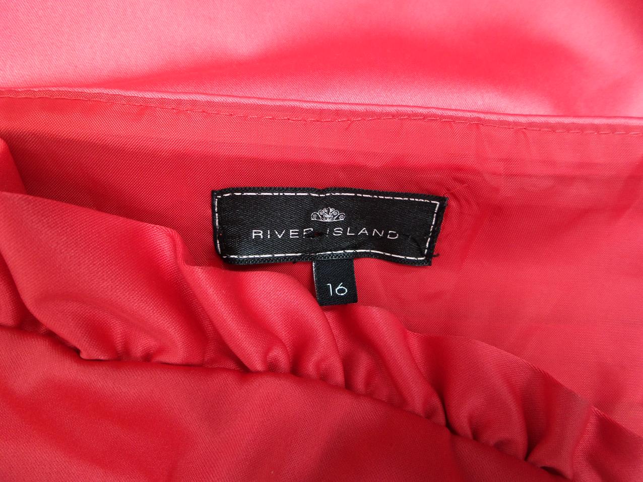 River island Rozmiar 16 (44) Odkryte Ramiona Suknia Balowa Sukienka Wieczorowa Bezrękawnik Krótka River island Rozmiar 16 (44) Odkryte Ramiona Suknia Balowa Sukienka Wieczorowa Bezrękawnik Krótka