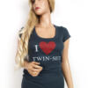Twin set Simona Barbieri Rozmiar S Okrągły dekolt T-Shirt Krótki rękaw Materiał Bawełna