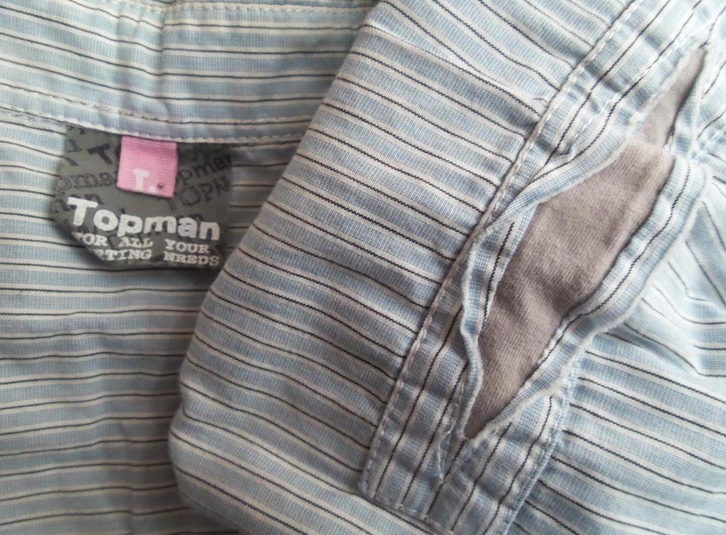 Topman Rozmiar L Kołnierz Męska Koszula Casual Długi rękaw Materiał Bawełna 100%