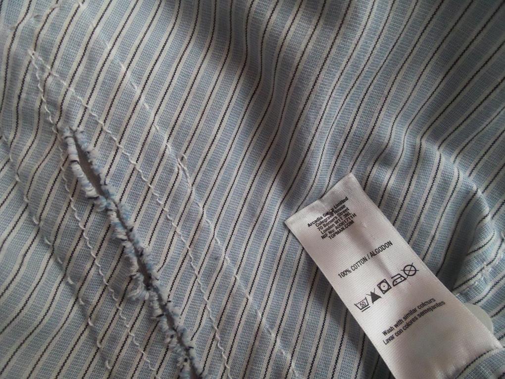 Topman Rozmiar L Kołnierz Męska Koszula Casual Długi rękaw Materiał Bawełna 100%