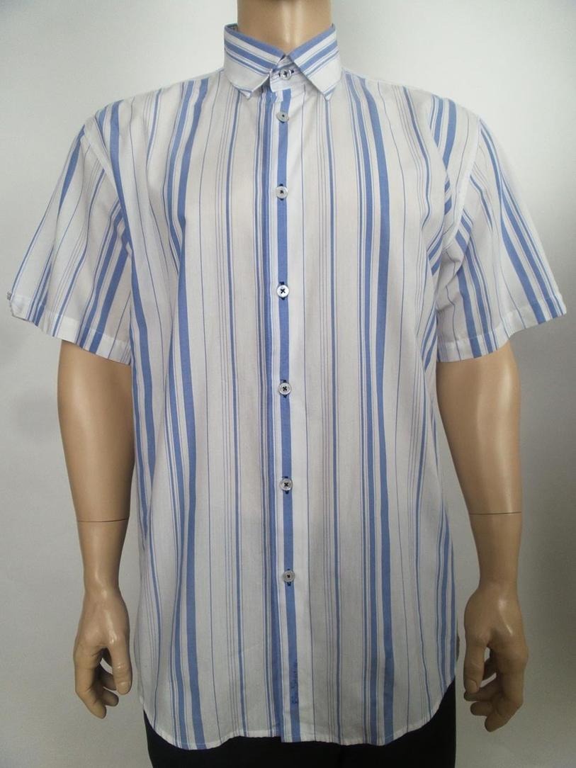 BEN SHERMAN Rozmiar L Kołnierz Męska Koszula Casual Krótki rękaw Materiał Bawełna