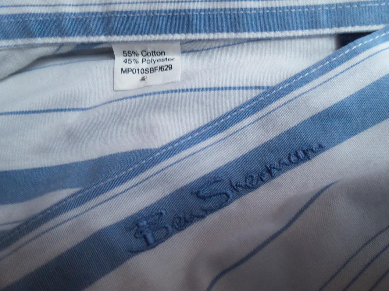 20161220_151316.jpg BEN SHERMAN Rozmiar L Kołnierz Męska Koszula Casual Krótki rękaw Materiał Bawełna
