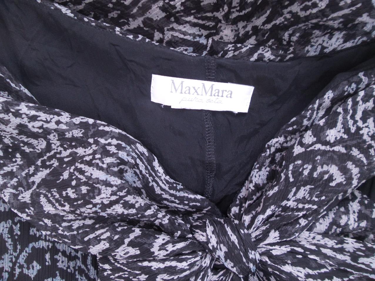 Maxmara Rozmiar S Kolor Czarny Drapowany dekolt Suknia Balowa Sukienka Wieczorowa Bezrękawnik Midi Maxmara Rozmiar S Kolor Czarny Drapowany dekolt Suknia Balowa Sukienka Wieczorowa Bezrękawnik Midi