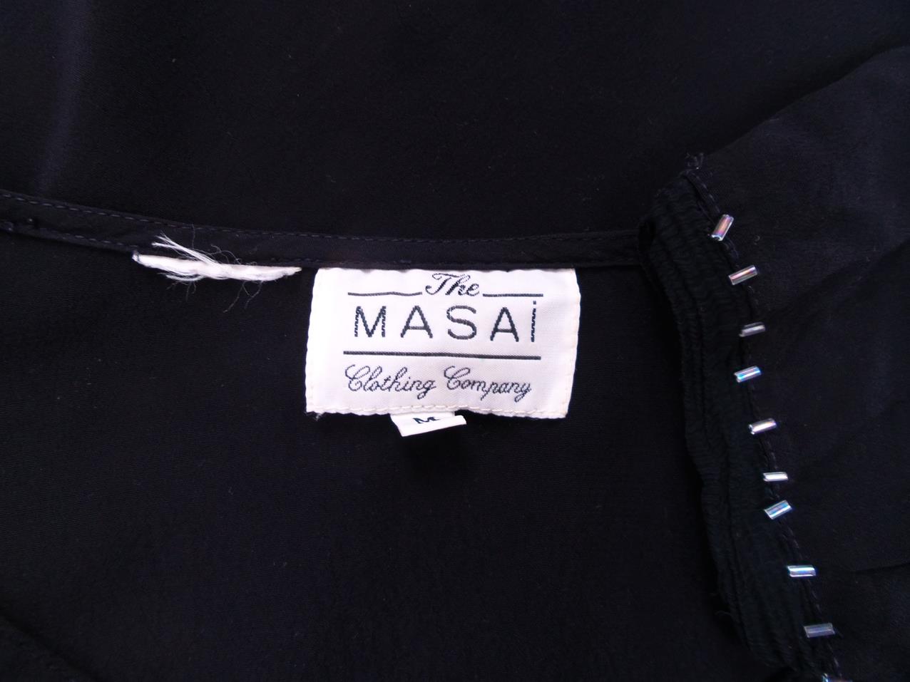 The Masai Rozmiar M Kolor Czarny Okrągły dekolt Tunika Bluzka Długi rękaw The Masai Rozmiar M Kolor Czarny Okrągły dekolt Tunika Bluzka Długi rękaw