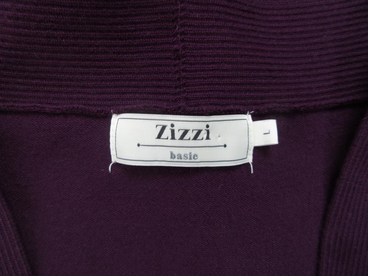 Zizzi Rozmiar L Kolor Fioletowy W serek Kardigan Zapinany Długi rękaw Materiał Wiskoza Cienka dzianina