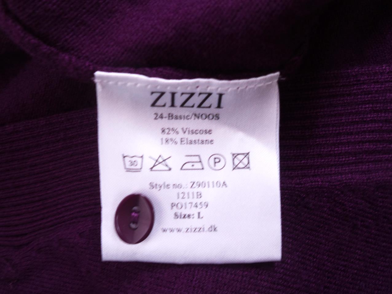 Zizzi Rozmiar L Kolor Fioletowy W serek Kardigan Zapinany Długi rękaw Materiał Wiskoza Cienka dzianina