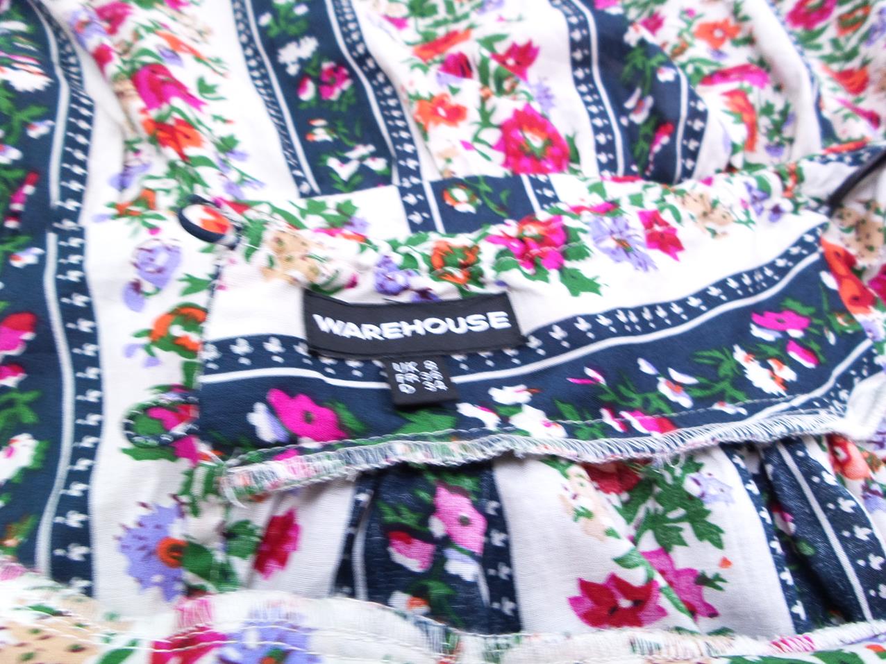 Warehouse Rozmiar 36 Halter Sukienka Maxi Bezrękawnik Długa Materiał Bawełna Warehouse Rozmiar 36 Halter Sukienka Maxi Bezrękawnik Długa Materiał Bawełna