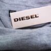 Diesel Rozmiar XL Kolor Szary Pasy Drapowany dekolt Tunika Bluzka Dzianina Długi rękaw Materiał Bawełna
