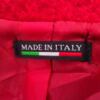 Made in Italy Rozmiar XL Kolor Czerwony Płaszcz Rękaw 3/4 Materiał Wełna