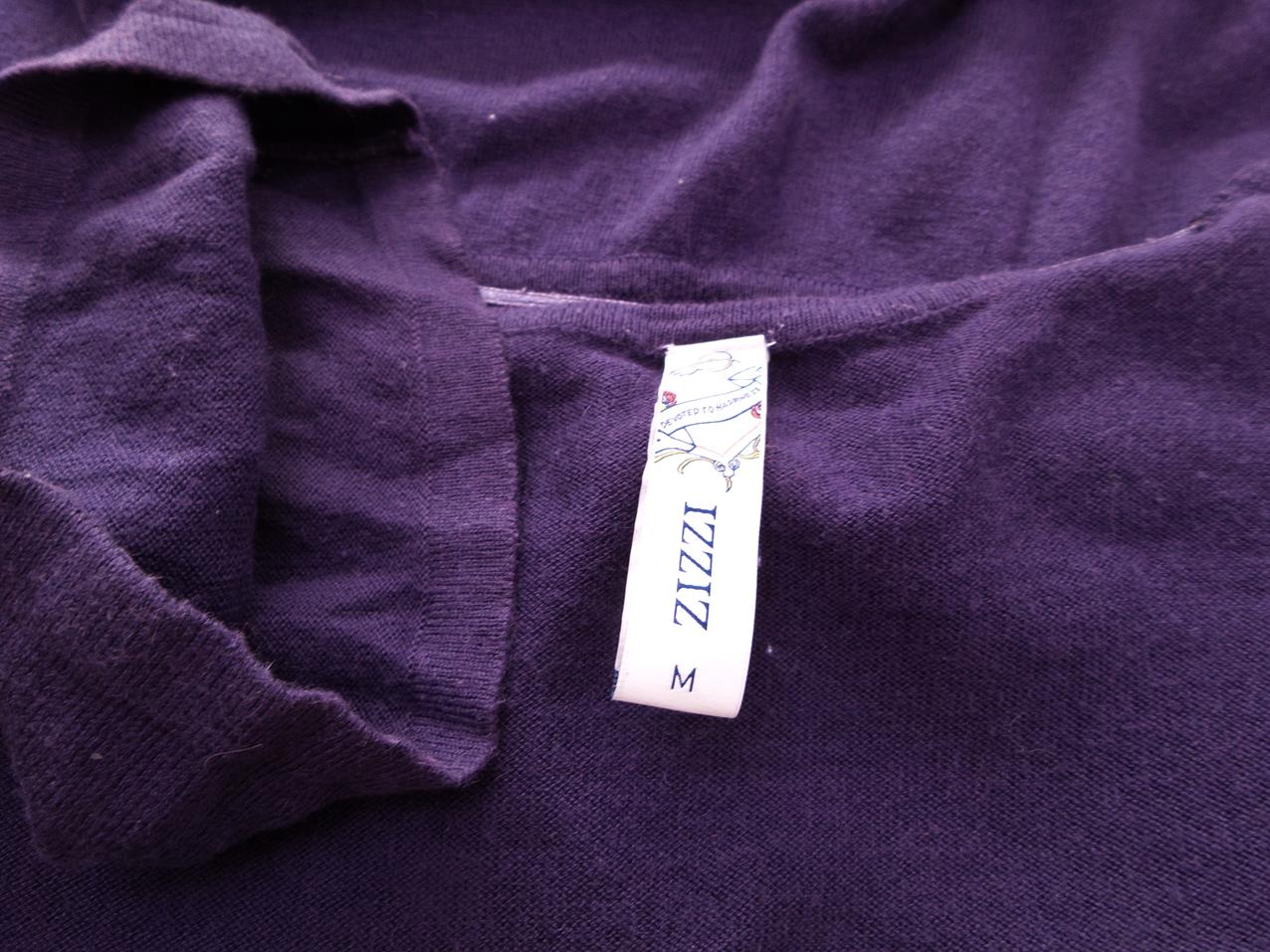 20170505_151641.jpg Zizzi Rozmiar M Kolor Fioletowy Okrągły dekolt Kardigan Zapinany Rękaw 3/4 Materiał Bawełna Cienka dzianina