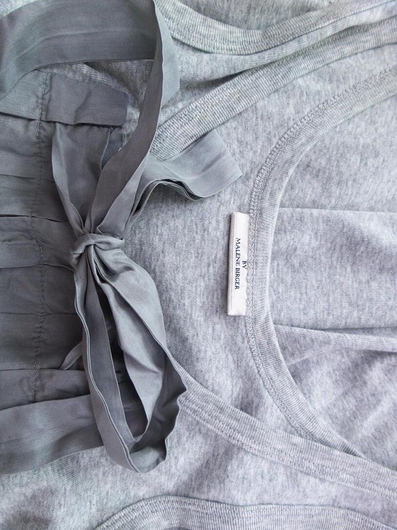BY MALENE BIRGER Rozmiar L Kolor Szary Okrągły dekolt Tunika Bluzka Bezrękawnik Materiał Bawełna BY MALENE BIRGER Rozmiar L Kolor Szary Okrągły dekolt Tunika Bluzka Bezrękawnik Materiał Bawełna