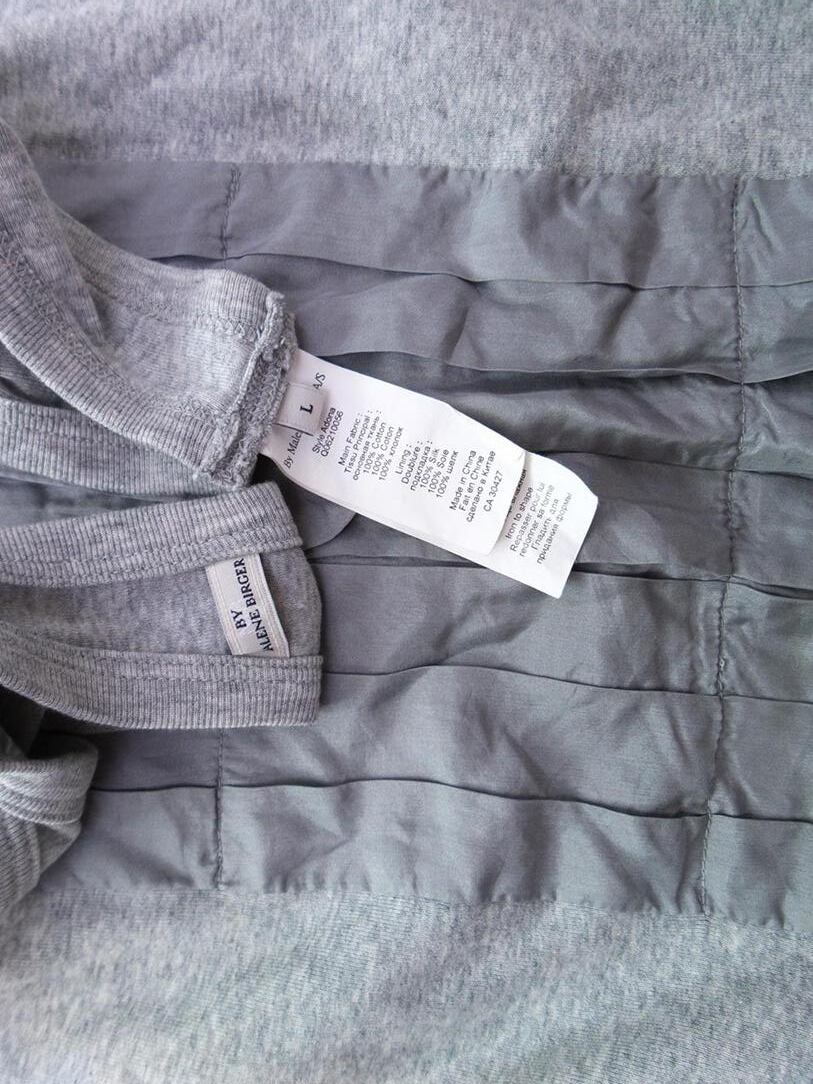 BY MALENE BIRGER Rozmiar L Kolor Szary Okrągły dekolt Tunika Bluzka Bezrękawnik Materiał Bawełna BY MALENE BIRGER Rozmiar L Kolor Szary Okrągły dekolt Tunika Bluzka Bezrękawnik Materiał Bawełna