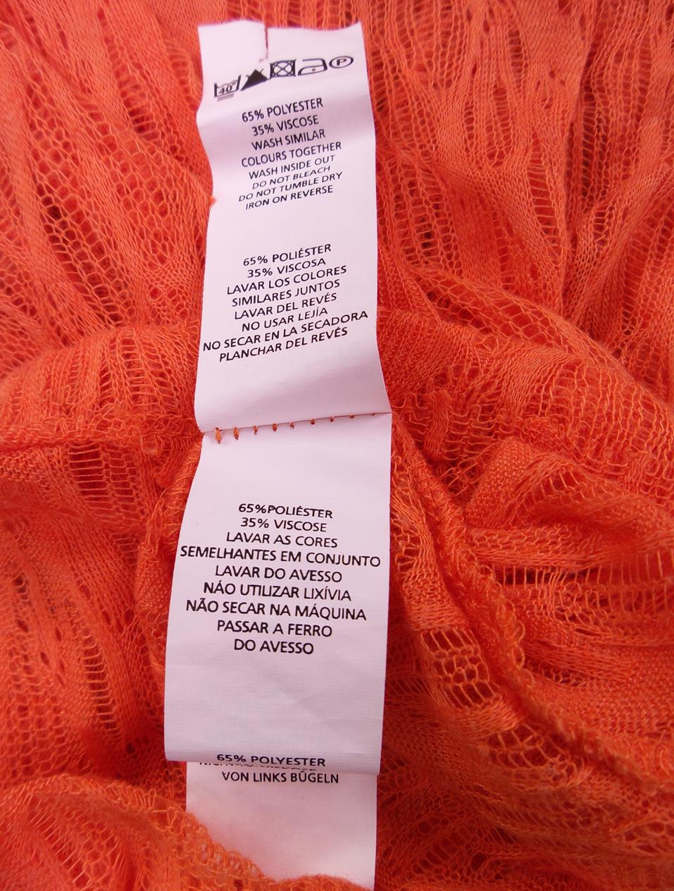 20170510_120042.jpg ATMOSPHERE Rozmiar 38 Kolor Pomarańczowy Okrągły dekolt Bluzka Bezrękawnik