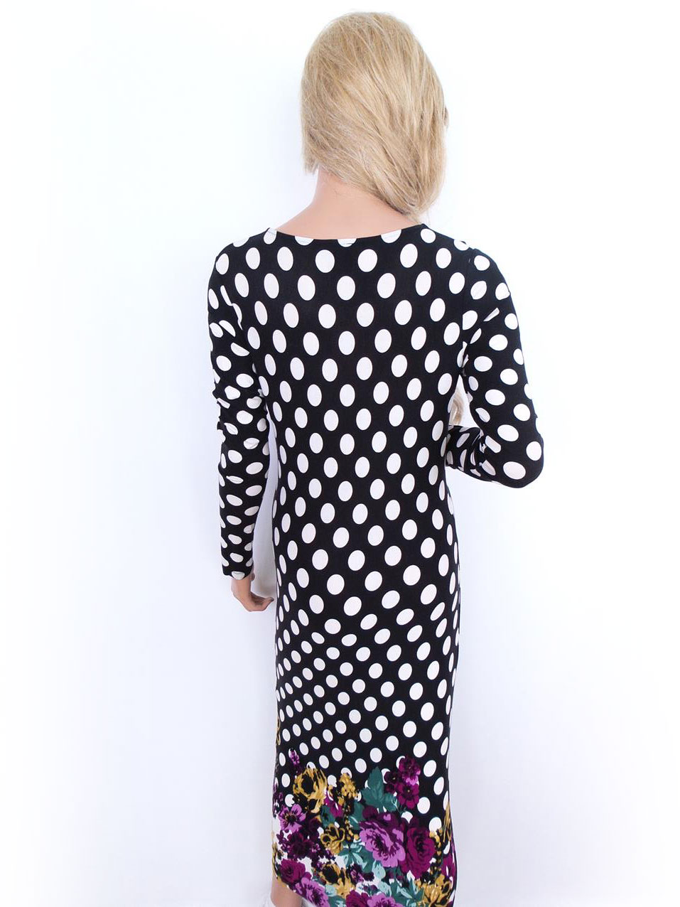 ASOS Rozmiar 40 Kolor Czarny Grochy Dekolt U Sukienka Bodycon Długi rękaw Długa Materiał Wiskoza ASOS Rozmiar 40 Kolor Czarny Grochy Dekolt U Sukienka Bodycon Długi rękaw Długa Materiał Wiskoza