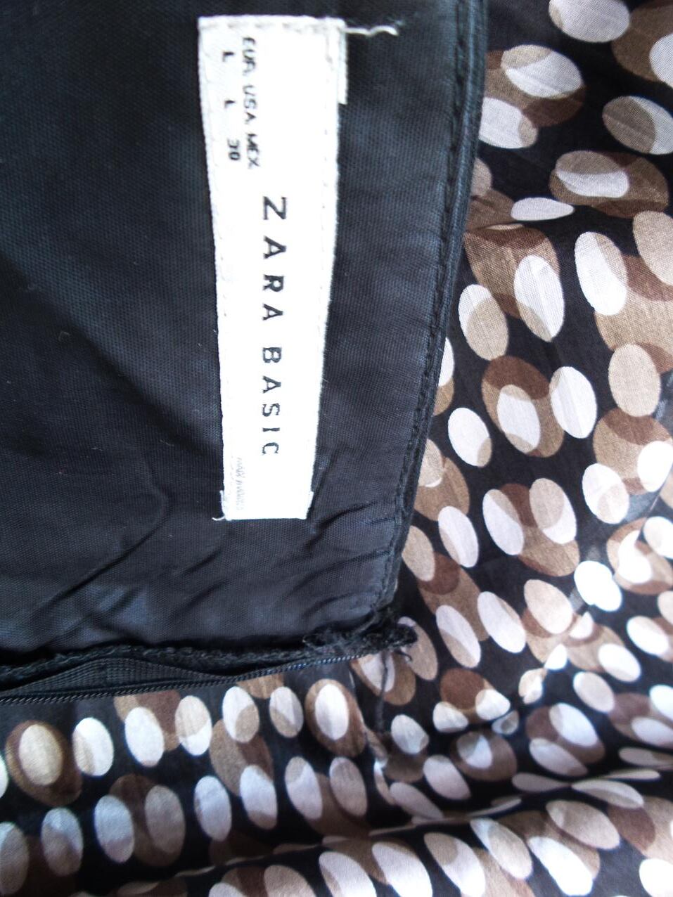 ZARA BASIC Rozmiar L Kolor Brązowy Odkryte Ramiona Sukienka Rozkloszowana Bezrękawnik Midi Materiał Jedwab ZARA BASIC Rozmiar L Kolor Brązowy Odkryte Ramiona Sukienka Rozkloszowana Bezrękawnik Midi Materiał Jedwab