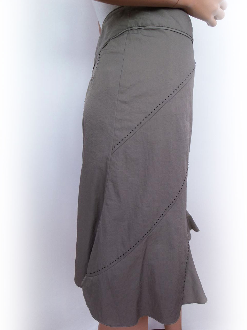 Day Birger Et Mikkelsen Rozmiar 34 Kolor Khaki A-Line Spódnica Midi