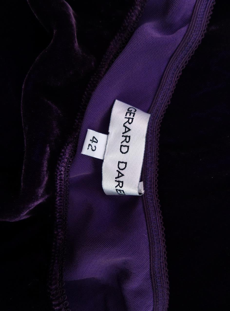 Gerard Darel Rozmiar 42 Kolor Fioletowy A-Line Spódnica Midi Materiał Wiskoza