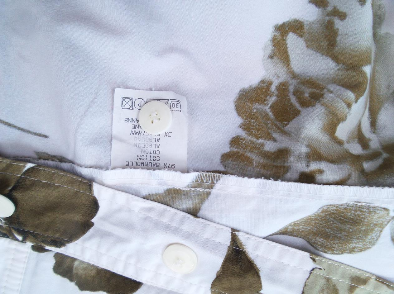 20170607_160557.jpg Tru Rozmiar 38 Kolor Khaki Kołnierz Koszula Zapinana Bluzka Długi rękaw Materiał Bawełna