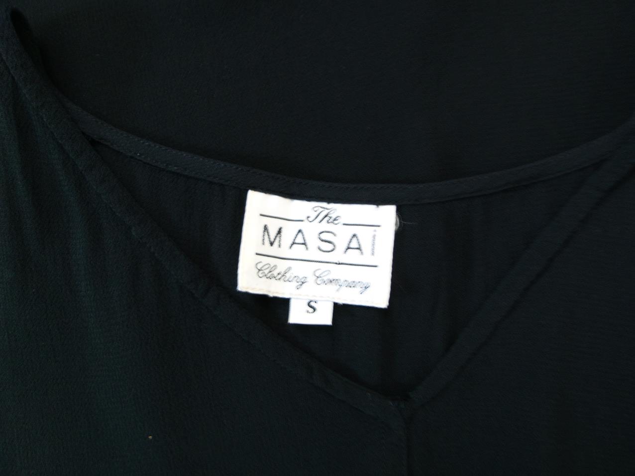 The Masai Rozmiar S Kolor Czarny W serek Tunika Bluzka Bezrękawnik Materiał Wiskoza The Masai Rozmiar S Kolor Czarny W serek Tunika Bluzka Bezrękawnik Materiał Wiskoza