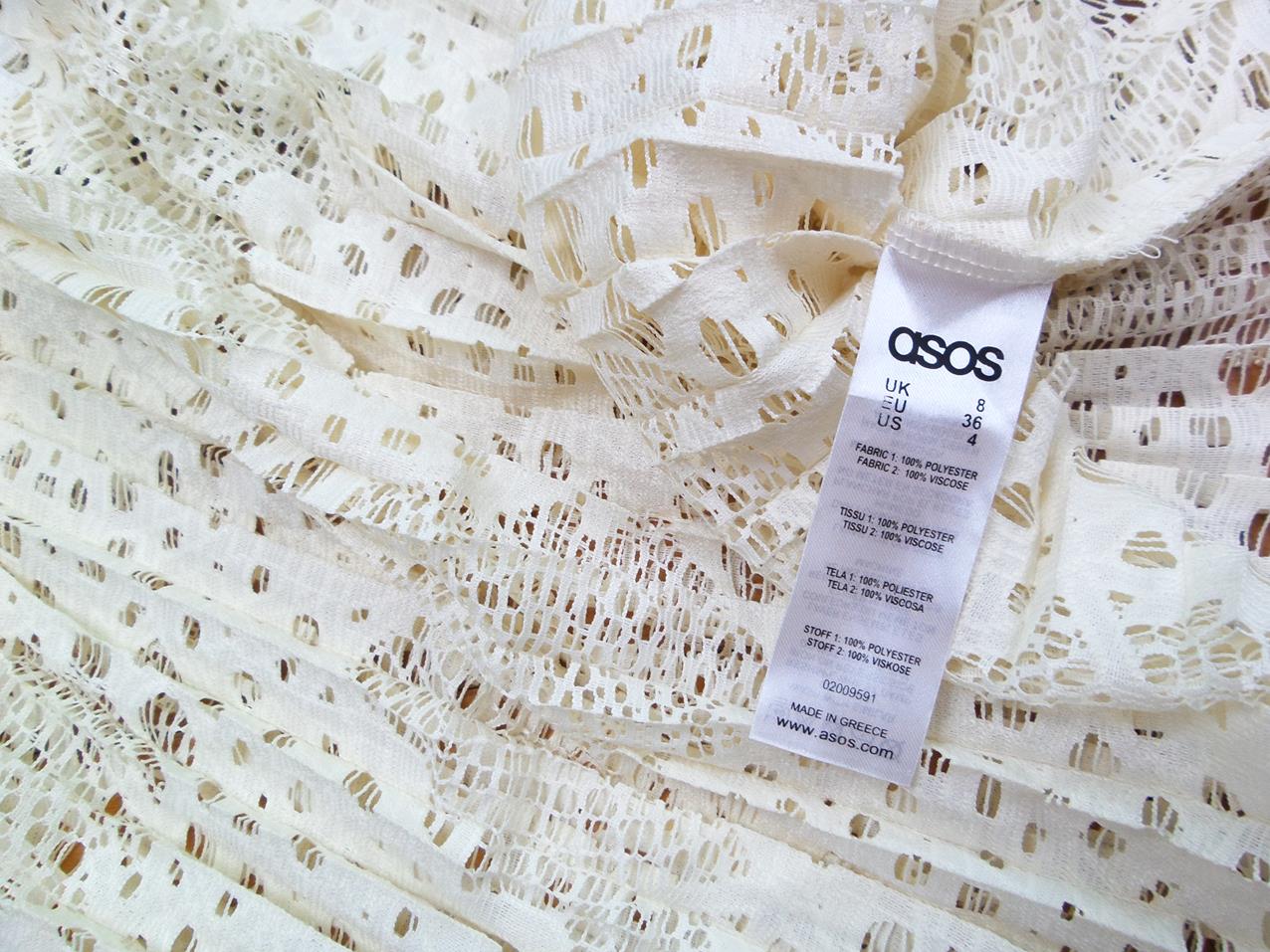 20170619_162309.jpg ASOS Rozmiar 36 Kolor Kremowy Kwadratowy dekolt Bluzka Bezrękawnik Materiał Wiskoza
