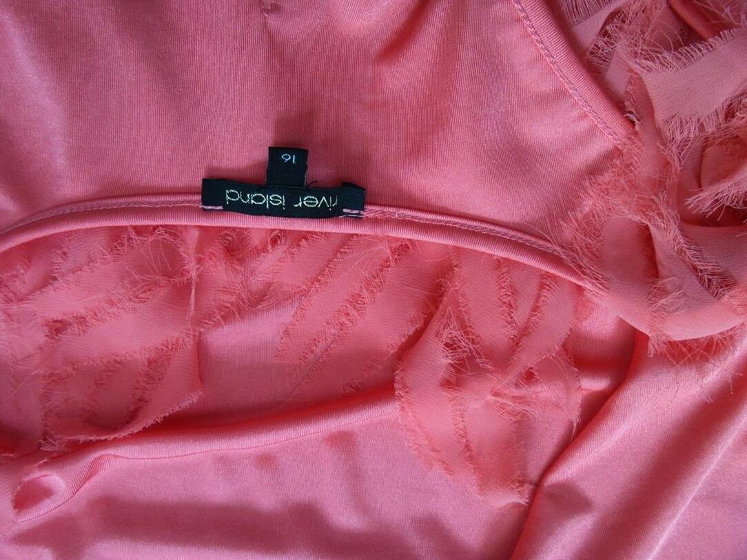River island Rozmiar 16 (44) Kolor Różowy Dekolt U Tunika Bluzka Bezrękawnik River island Rozmiar 16 (44) Kolor Różowy Dekolt U Tunika Bluzka Bezrękawnik