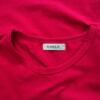 CARLA DU NORD Rozmiar XL Kolor Czerwony Crew Neck T-Shirt Krótki rękaw Materiał Bawełna