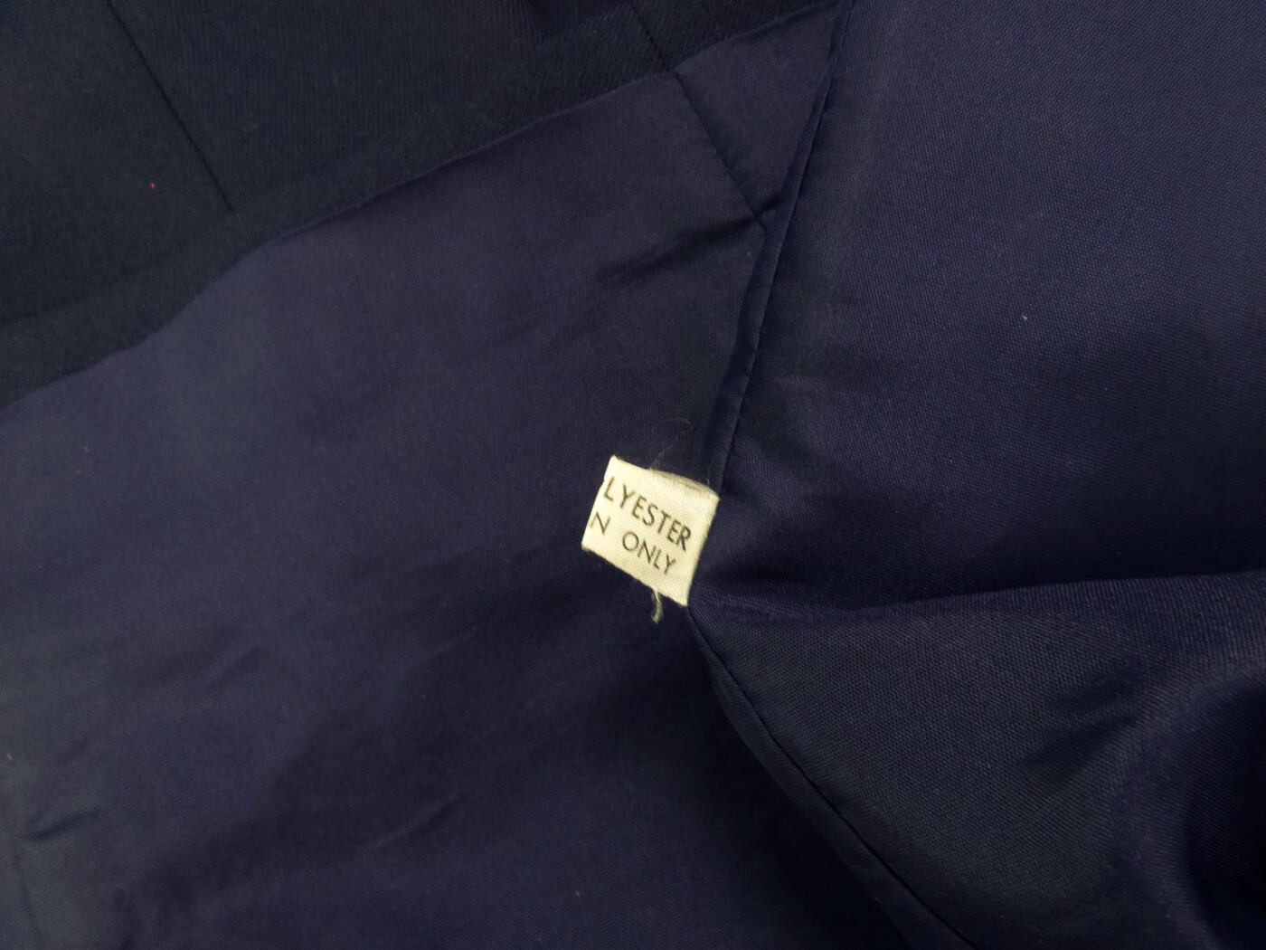 Lampert London Rozmiar 36 Kolor Granatowy Split Crew Neck Żakiet Otwarty Długi rękaw