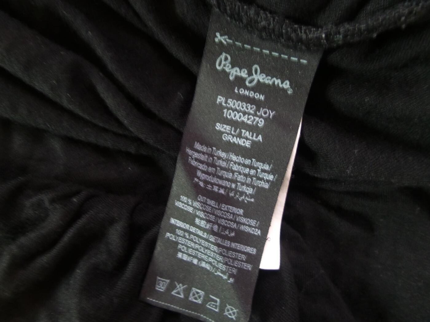 Pepe jeans Rozmiar L Kolor Czarny Okrągły dekolt Tunika Bluzka Bezrękawnik Materiał Wiskoza Pepe jeans Rozmiar L Kolor Czarny Okrągły dekolt Tunika Bluzka Bezrękawnik Materiał Wiskoza