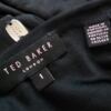 Ted Baker London Rozmiar 1 Kolor Czarny W serek Bluzka Bezrękawnik