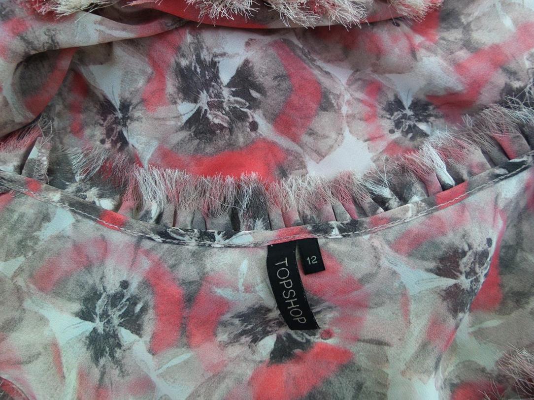 Topshop Rozmiar 12 Kolor Różowy Okrągły dekolt Tunika Bluzka Bezrękawnik Topshop Rozmiar 12 Kolor Różowy Okrągły dekolt Tunika Bluzka Bezrękawnik
