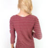 Maison scotch Rozmiar 2 Kolor Brązowy Pasy Okrągły dekolt Tunika Popover Bluzka Rękaw 3/4