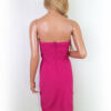 Rozmiar 40 Kolor Różowy Odkryte Ramiona Sukienka Bodycon Bezrękawnik Do Kolan