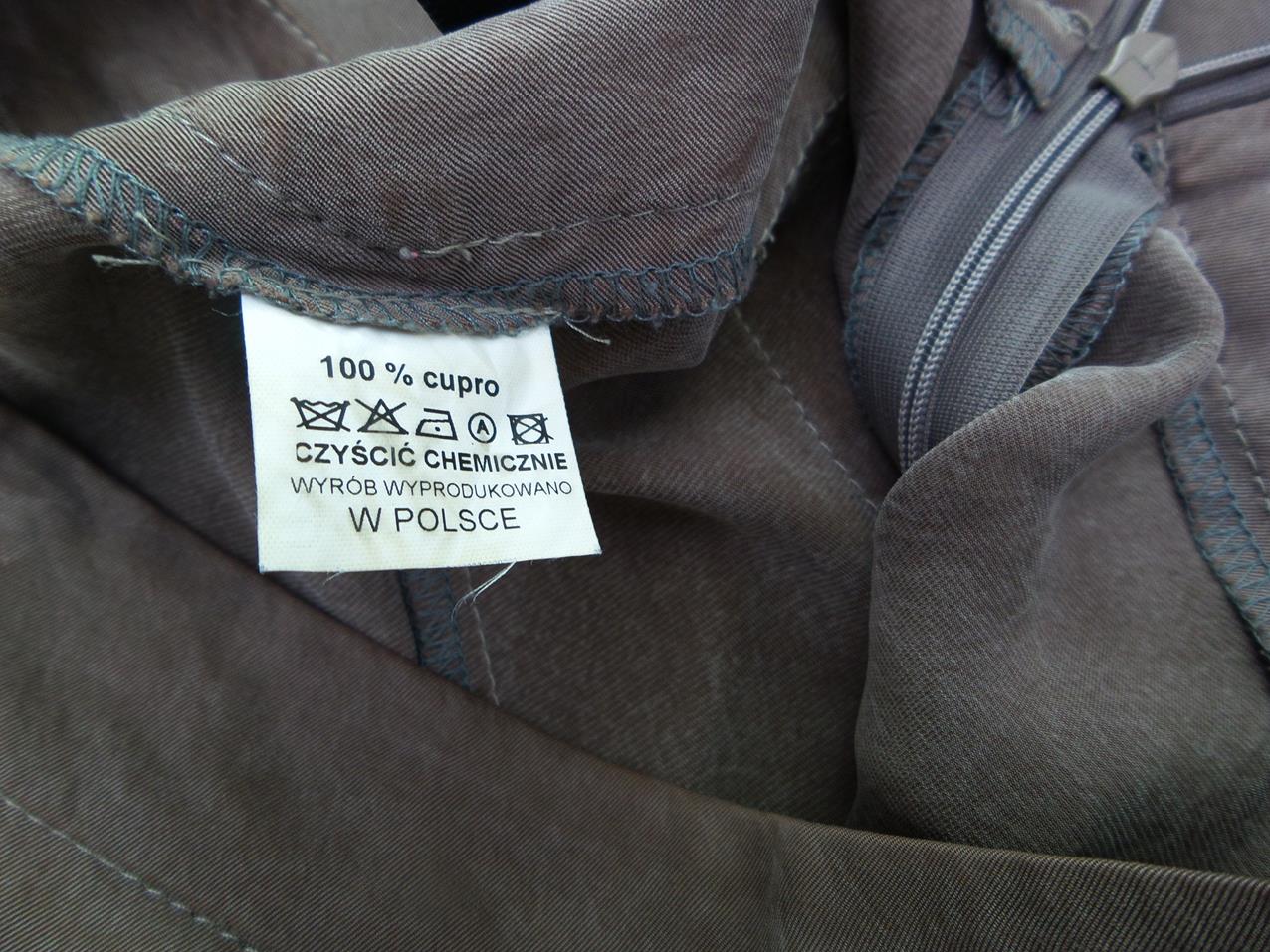 Rozmiar 38 Kolor Brązowy A-Line Spódnica Midi